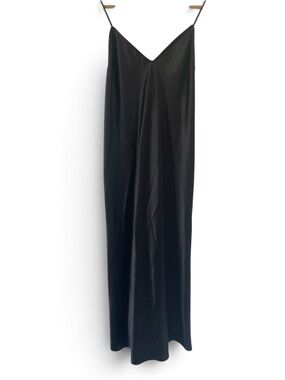Victoria Secret Black Slip Satin Nightgown size XL